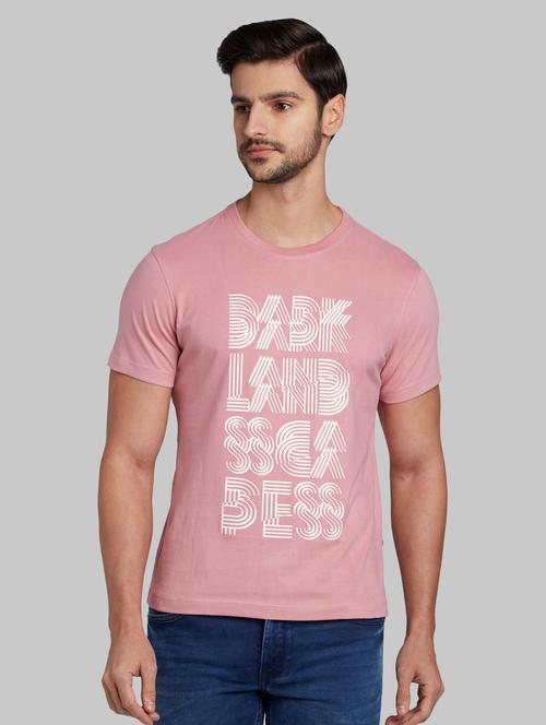 pink front print t-shirt - 17805471 - Very Small Image - 1