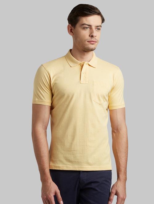 yellow solid polo t-shirt - 17805492 - Very Small Image - 1