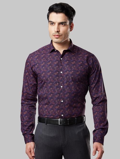 purple printed formal shirt - 17805680 - Very Small Image - 1