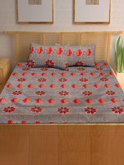  printed double bedsheet with 2 pillow covers - 17806161 - Very Small Image - 1