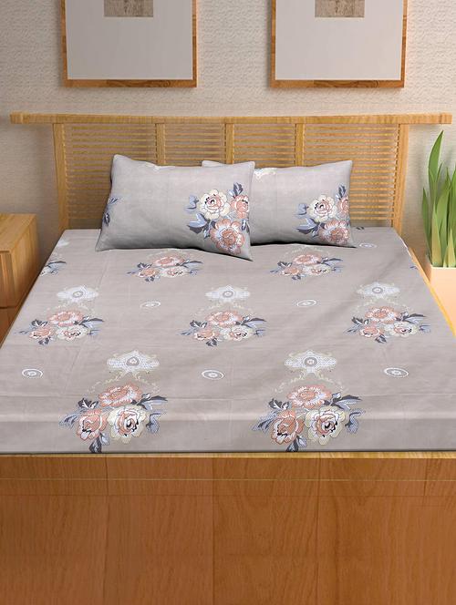  printed double bedsheet with 2 pillow covers - 17806168 - Very Small Image - 1
