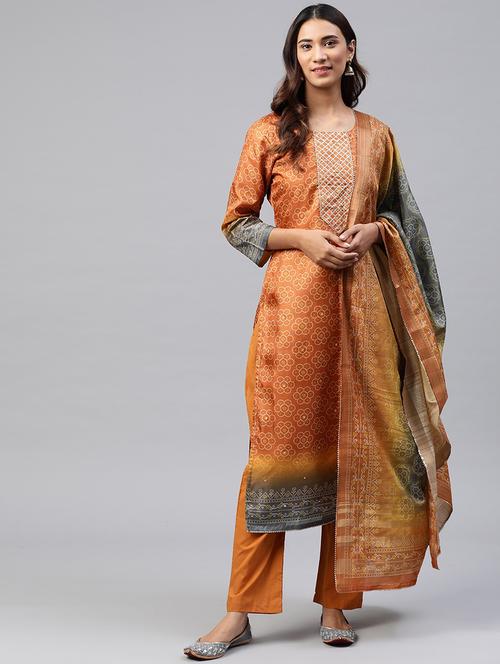 brown unstitched suit - 17806830 - Very Small Image - 1