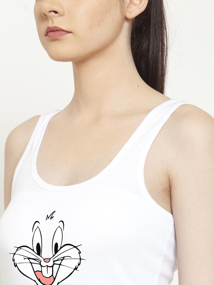 round neck printed tank top - 17807435 - Zoom Image - 4