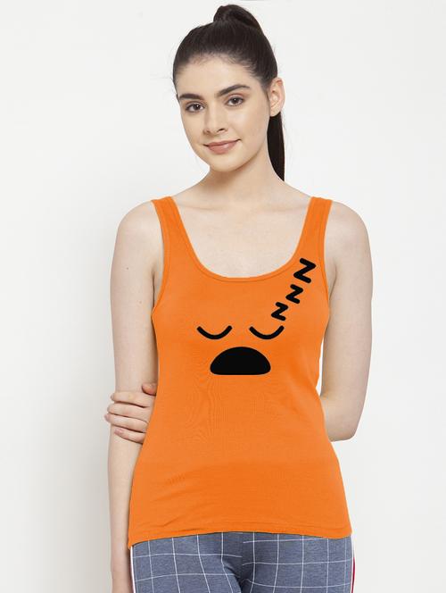 round neck printed tank top  - 17807473 - Very Small Image - 1