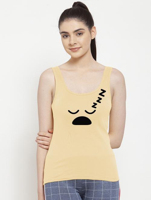 round neck printed tank top  - 17807474 - Very Small Image - 1