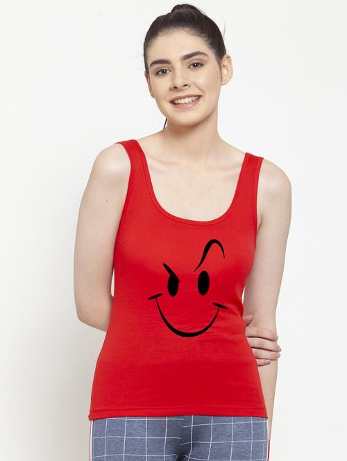 scoop neck graphic tank top  - 17807483 - Very Small Image - 1