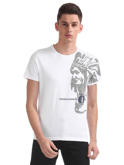 white printed  t-shirt - 17807744 - Very Small Image - 1