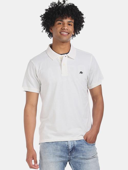 white solid polo t-shirt - 17807957 - Very Small Image - 1