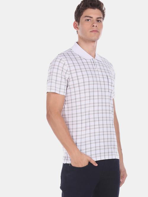 white checkered polo t-shirt - 17807991 - Very Small Image - 1
