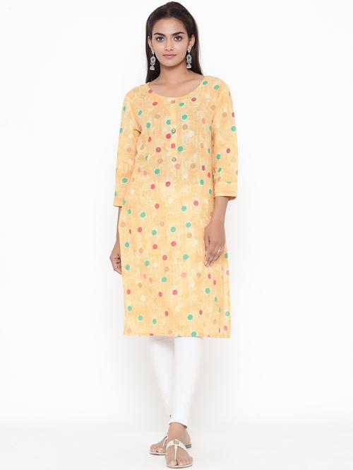 polka dot straight kurta - 17809286 - Very Small Image - 1