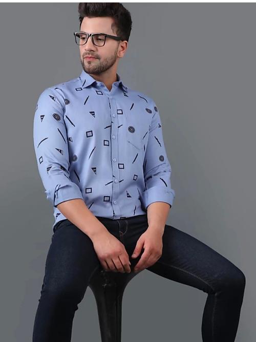 pure cotton light blue & black  - 17809471 - Very Small Image - 1