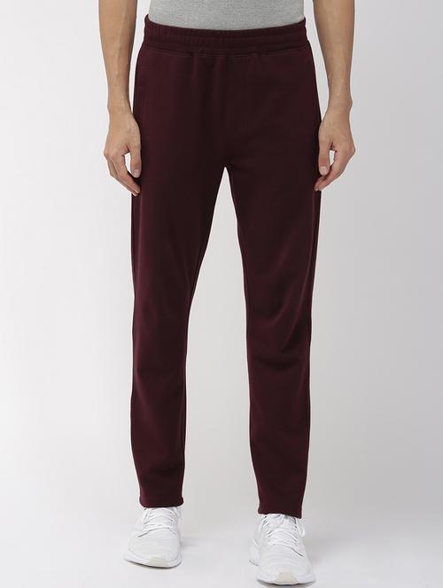 maroon solid jogger - 17809637 - Very Small Image - 1