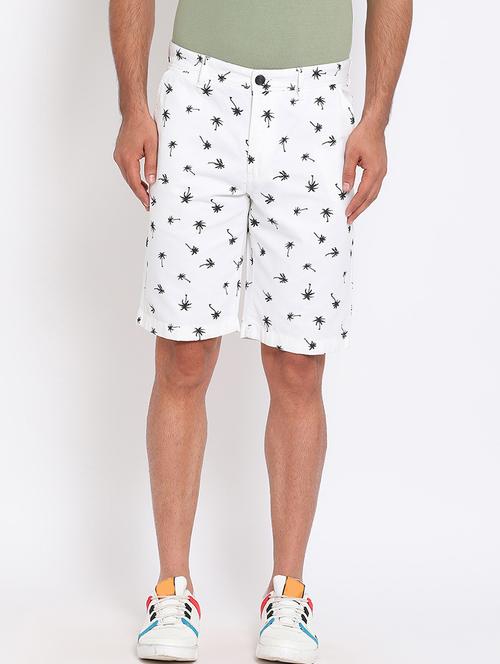 white printed bermuda shorts - 17809700 - Very Small Image - 1