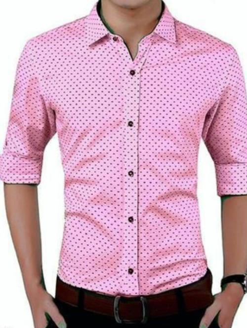 pink cotton casual shirt - 17810048 - Very Small Image - 1