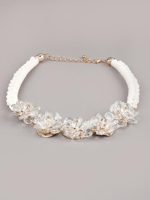 white brass choker necklace - 17810813 - Very Small Image - 1