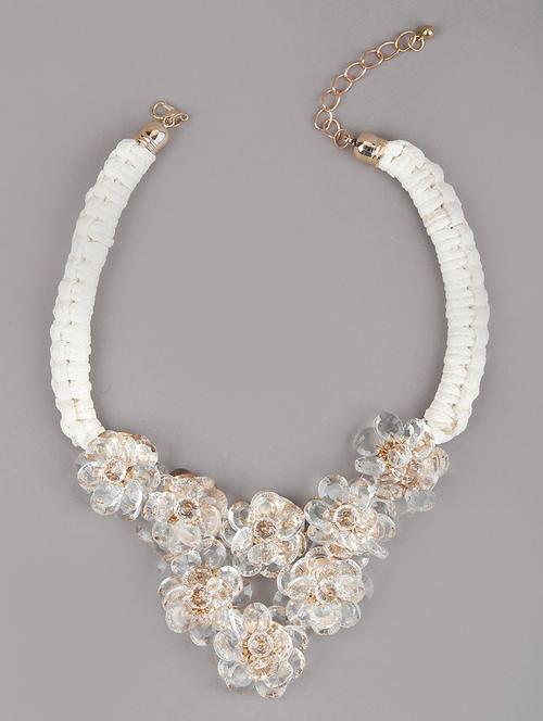 white brass short necklace - 17810814 - Very Small Image - 1