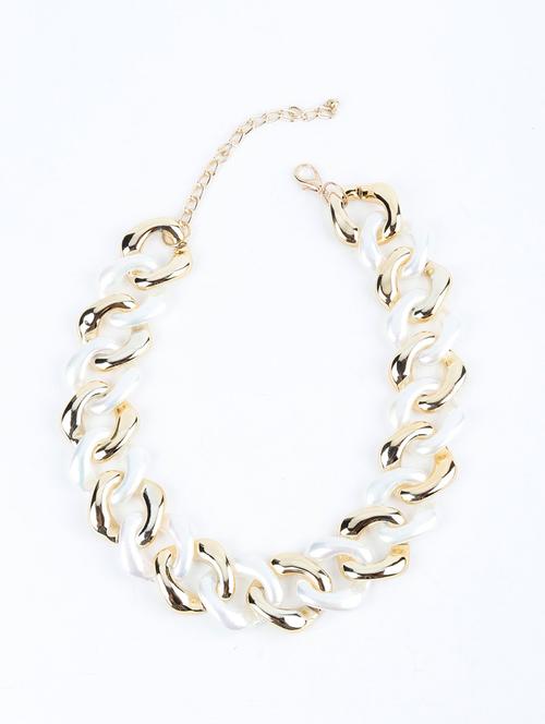 gold plastic choker necklace - 17810820 - Very Small Image - 1