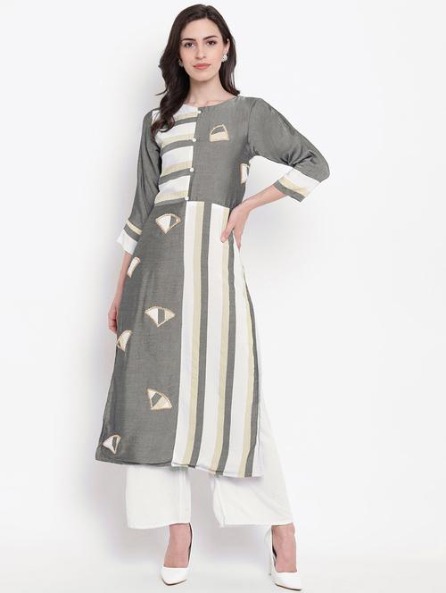 women's straight kurta - 17811085 - Very Small Image - 1