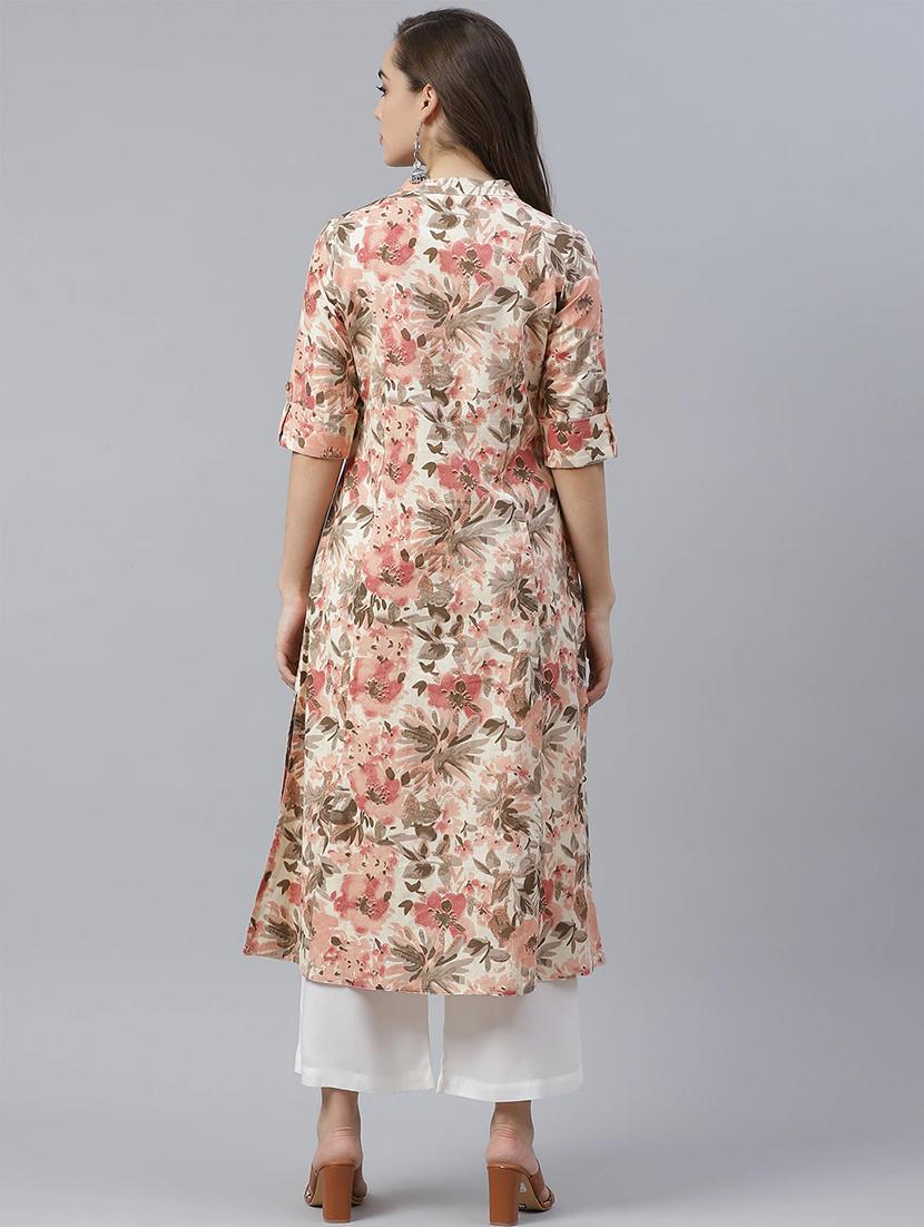 women's front slit kurta - 17814926 - Standard Image - 2