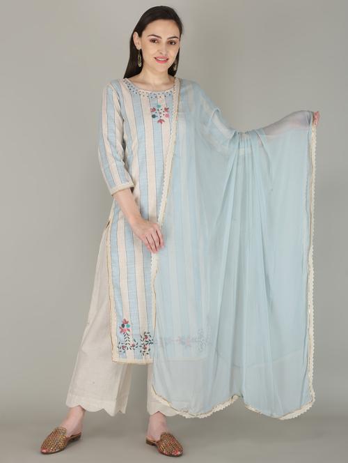Printed Kurta Palazzo Set - 17815161 - Very Small Image - 1