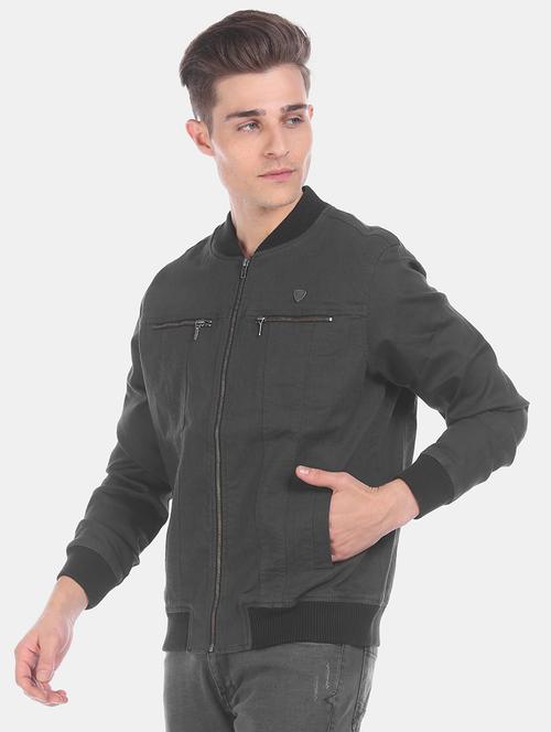 black solid bomber jacket - 17816051 - Very Small Image - 1