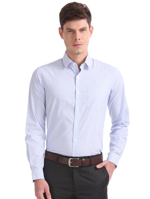 light blue striped formal shirt - 17816239 - Very Small Image - 1