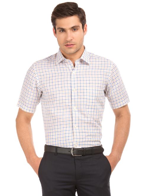 white checkered formal shirt - 17816252 - Very Small Image - 1