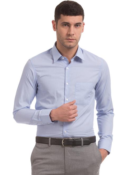 light blue solid formal shirt - 17816267 - Very Small Image - 1