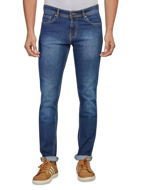 navy blue light washed denim jean - 17816486 - Very Small Image - 1