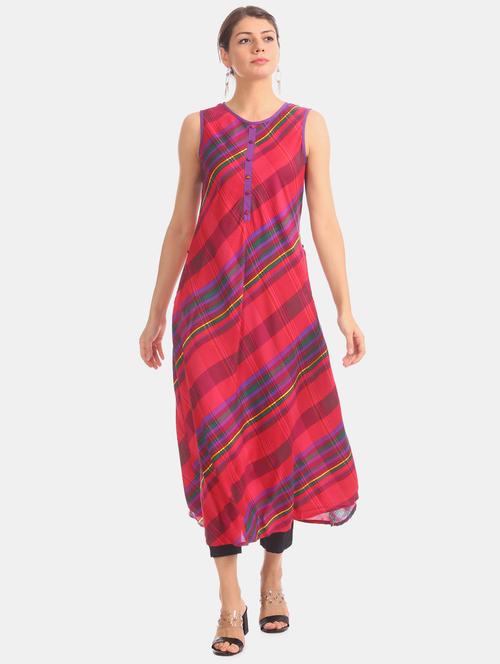 printed a-line kurta - 17818419 - Very Small Image - 1