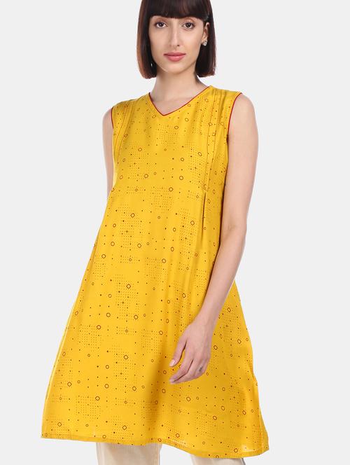 printed a-line kurta - 17818441 - Very Small Image - 1
