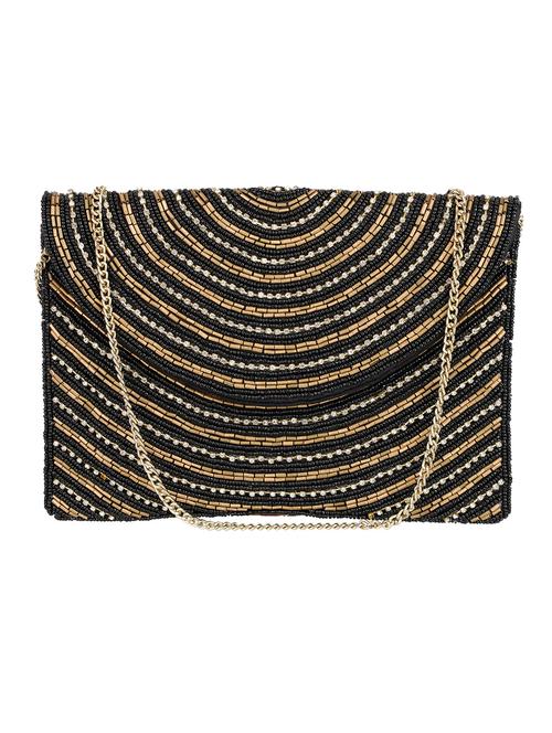 black canvas envelope clutch - 17818535 - Very Small Image - 1