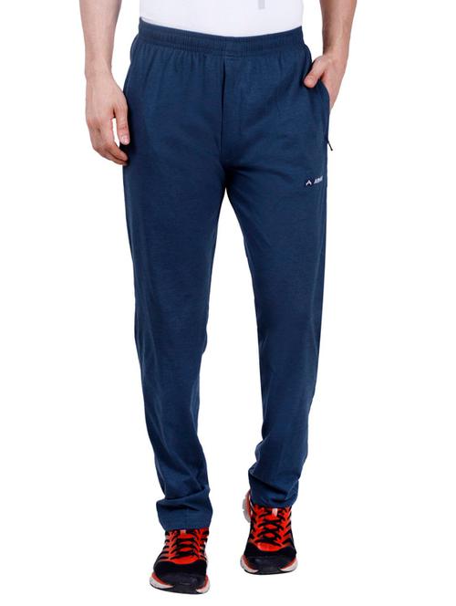 teal blue solid full length track pant - 17821650 - Very Small Image - 1