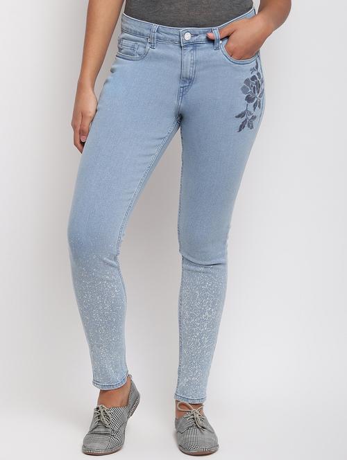 women's printed slim fit jeans - 17822443 - Very Small Image - 1