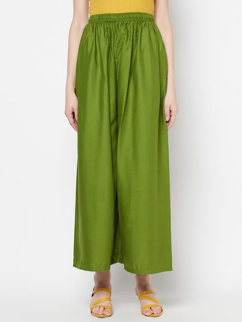 mid rise solid palazzo - 17823203 - Very Small Image - 1