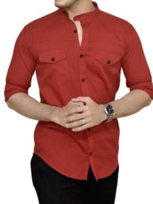 red cotton shirt - 17824861 - Very Small Image - 1