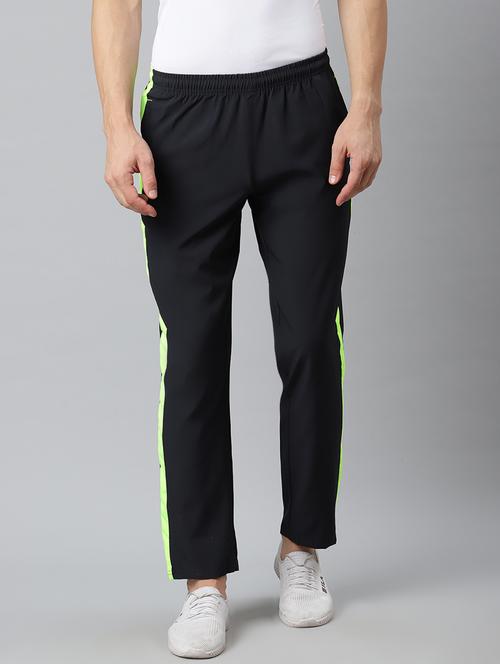 charcoal grey side taped full length track pant - 17825414 - Very Small Image - 1