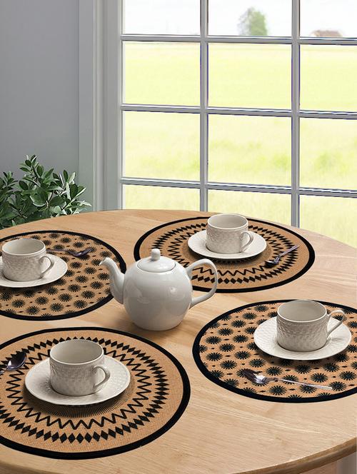 Saral Home Cotton Printed Table Mat - (pack Of 4 Pc, 38x38 Cms) - 17825462 - Very Small Image - 1