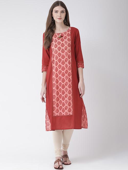 dabu straight kurta - 17825509 - Very Small Image - 1