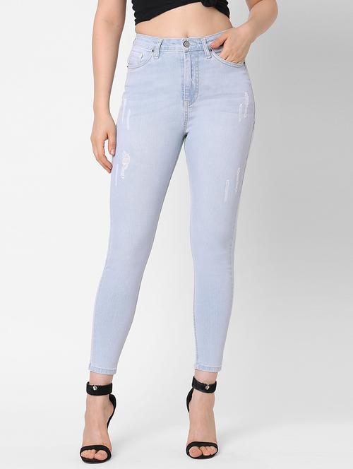 high rise stone washed  jean - 17827090 - Very Small Image - 1