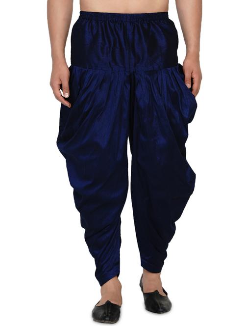 navy blue solid dhoti - 17827102 - Very Small Image - 1
