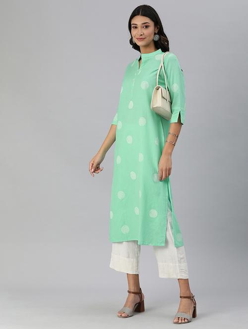 printed straight kurta - 17827667 - Very Small Image - 1