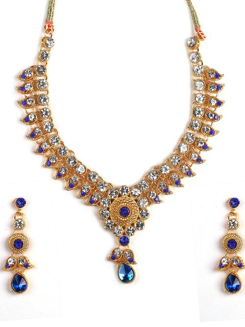 "colourfull ad stones studded gold plated  - 17828530 - Very Small Image - 1