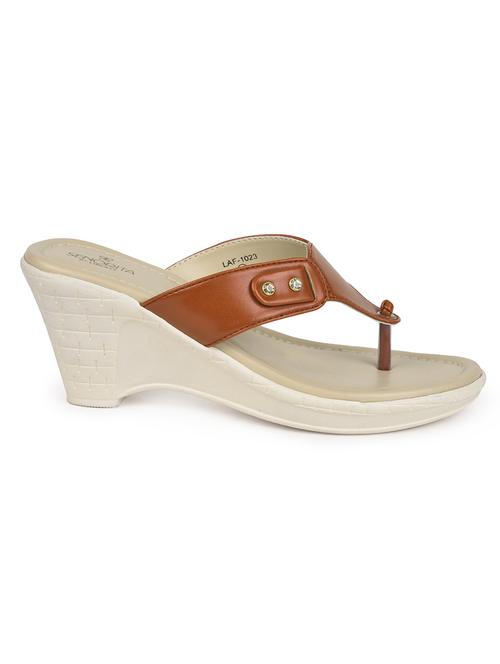 tan toe separator sandal - 17829518 - Very Small Image - 1