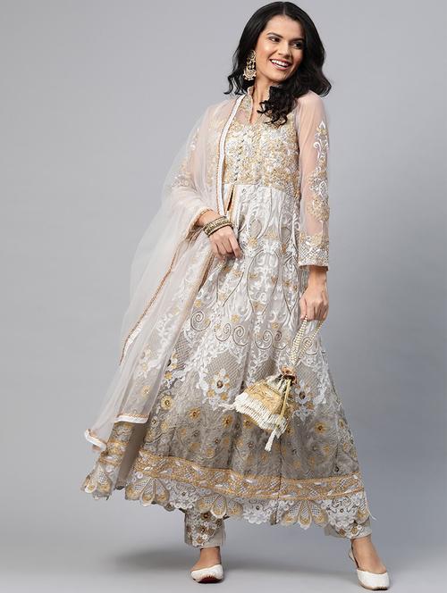 embroidered unstitched suit set  - 17832122 - Very Small Image - 1