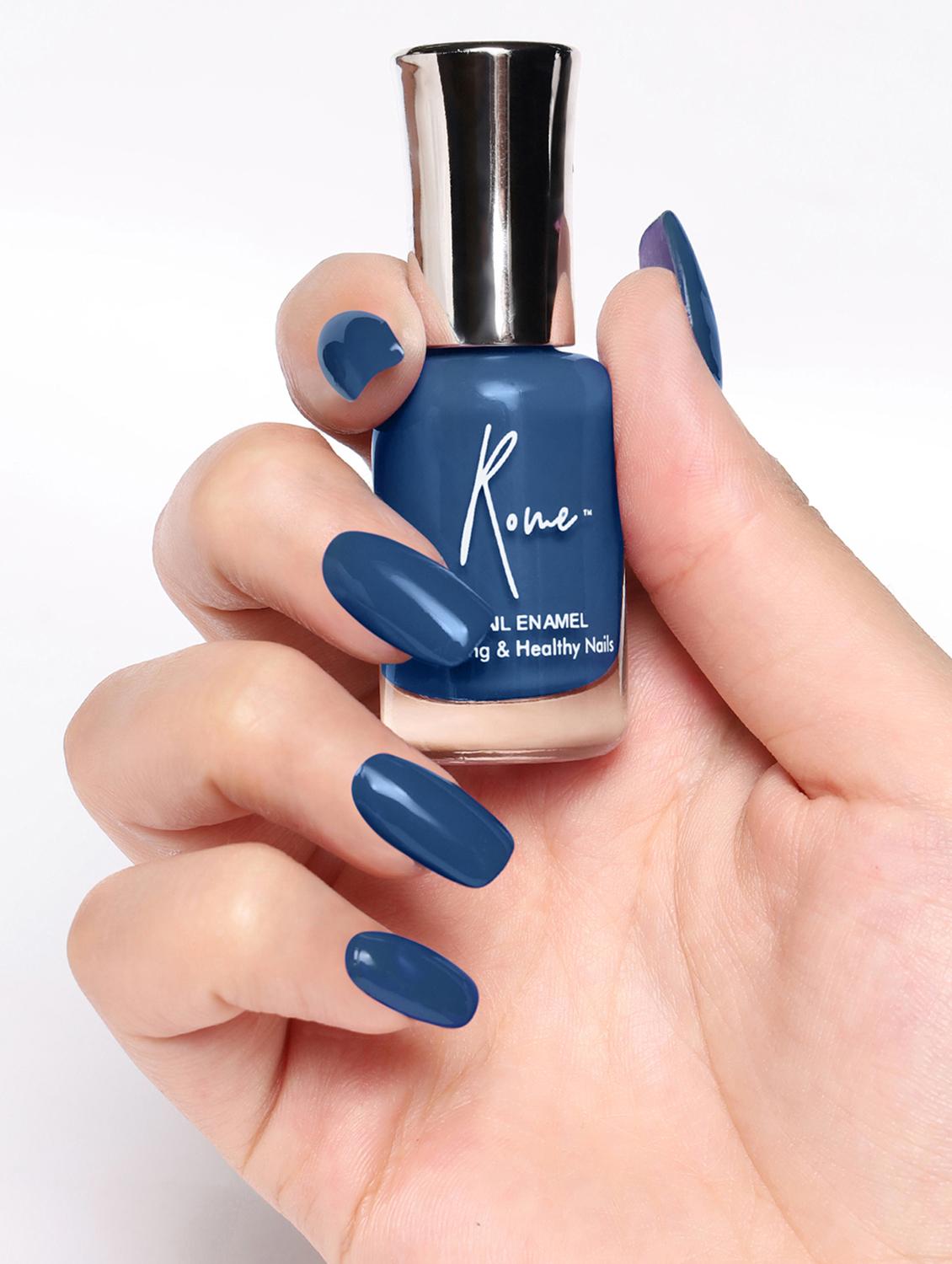 set of 3 strong & healthy nail enamel (prussian blue, moss green & dusty pink) - 17832200 - Zoom Image - 2