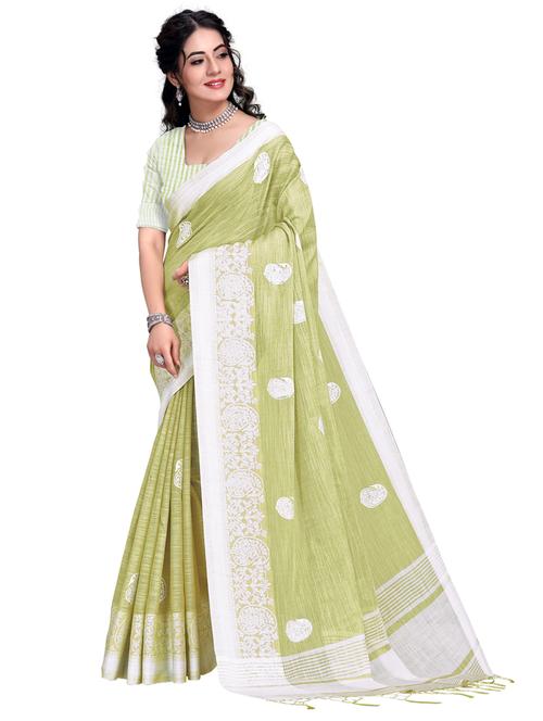 paisley woven saree with blouse - 17832543 - Very Small Image - 1