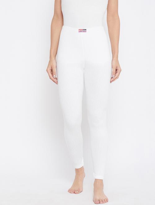white solid bottoms thermals & inner wear - 17834409 - Very Small Image - 1