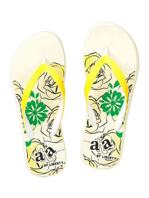 yellow toe separator flip flop - 17834580 - Very Small Image - 1