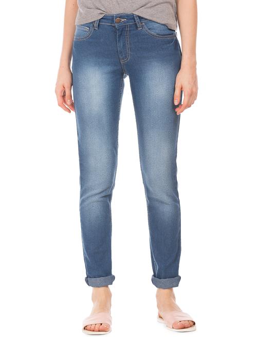 high rise stone washed jeans  - 17836112 - Very Small Image - 1